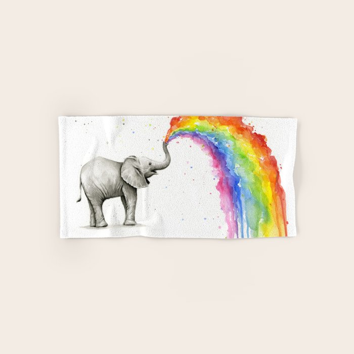 rainbow baby towel
