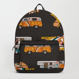 Retro Road Trip – Charcoal Backpack | Rv, Drawing, America, Car, Retro, Summer, Camping, Vintage, Roadtrip, Vanlife 