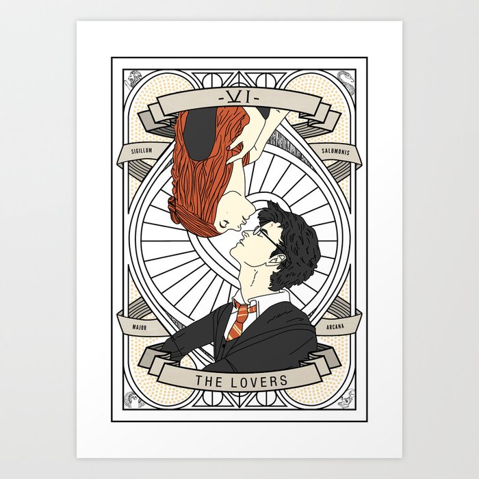 Harry Potter Tarot Art Print By Lukeeckstein Society6