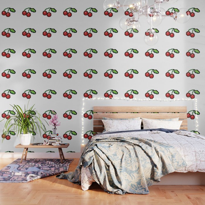 Pixel Art Cherries Wallpaper By Grenar Society6 Learn how to create pixel art from these amazing and easy to follow tutorials. society6