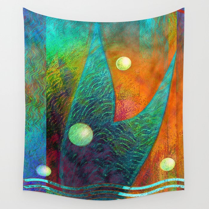 Colorful Mermaid Tail Wall Tapestry By Profilesincolor Society6