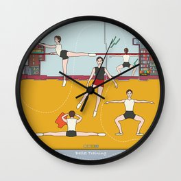 Schol Ballet Training Wall Clock