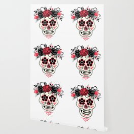 Sugar Skull Wallpaper For Any Decor Style Society6