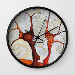 Australian Aboriginal Art Wall Clock