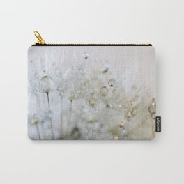 Gold and Silver Dandelion Carry-All Pouch
