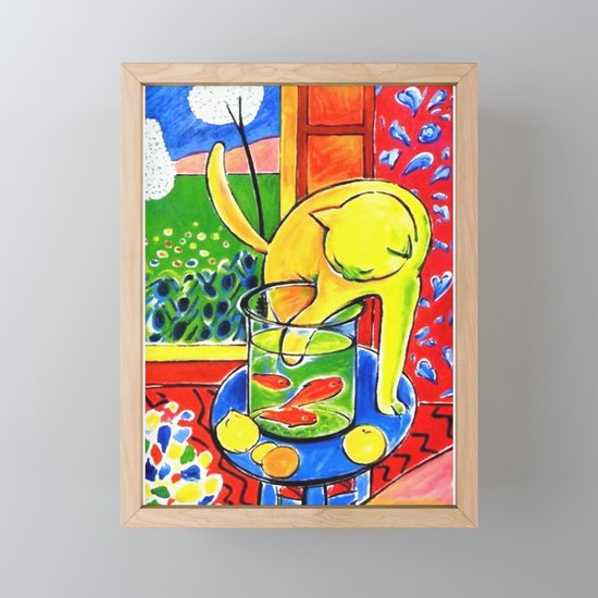 Henri Matisse Le Chat Aux Poissons Rouges 1914 The Cat With Red Fishes Artwork Framed Mini Art Print By Cloth O Rama Society6 Henri Matisse Le Chat Aux Poissons Rouges 1914 The Cat With Red Fishes Artwork Framed Mini Art Print By Cloth O Rama Society6