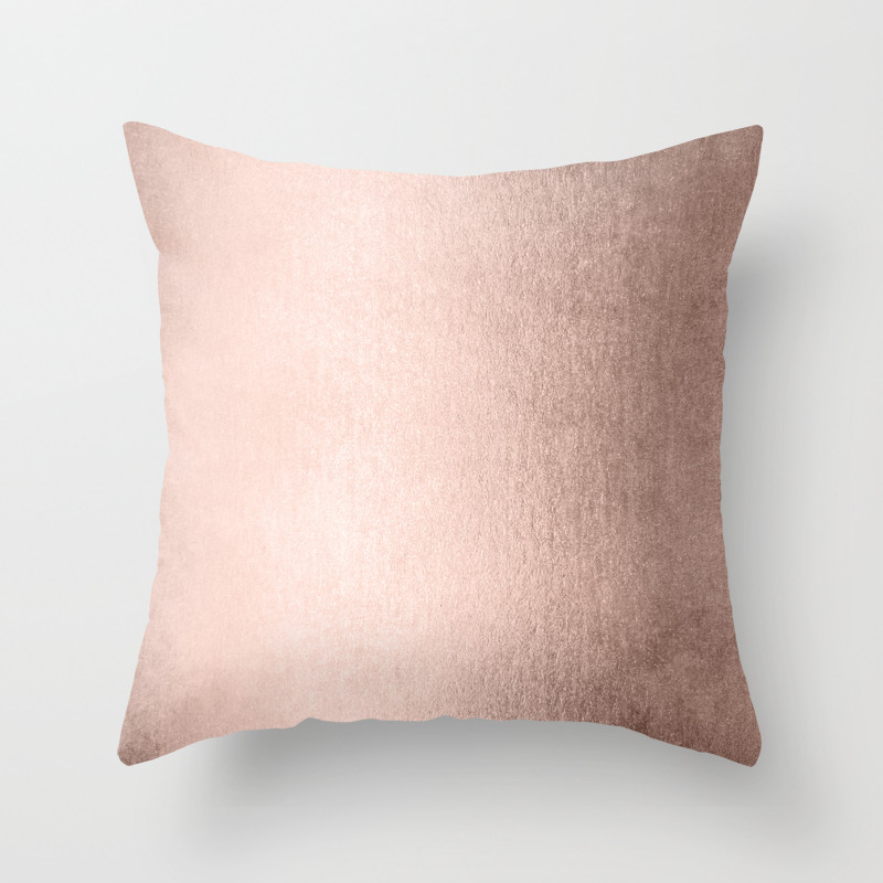 Moon Dust Rose Gold Throw Pillow by 