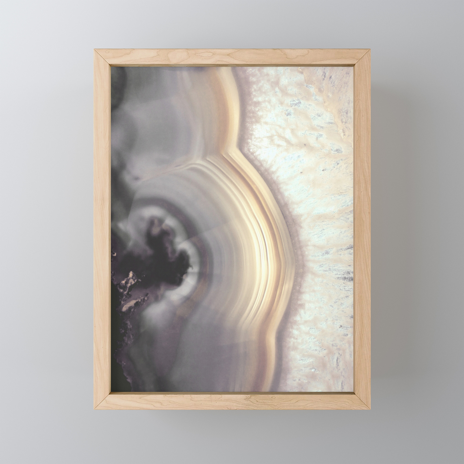 Taupe Agate Framed Mini Art Print By Cafelab Society6