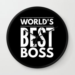 Worlds Best Boss Wall Clock