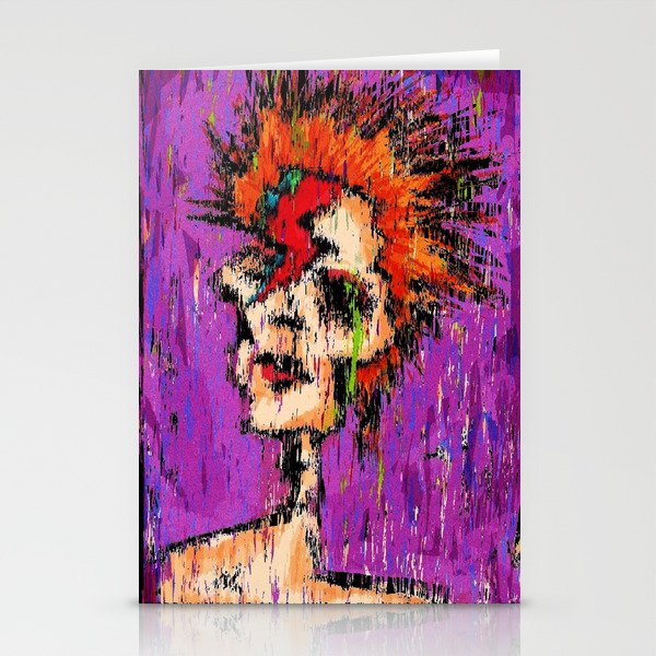 Aladdin Sane Stationery Cards By Brett66 Society6