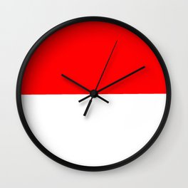 flag of indonesia Wall Clock