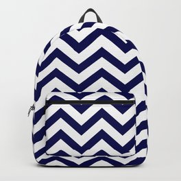 Simple Chevron Pattern - Blue & White - Mix & Match with Simplicity of life Backpack