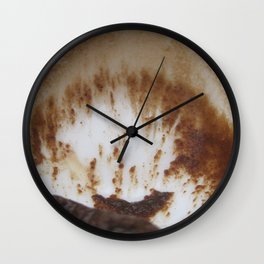 Ocean and boat and sand storm Wall Clock