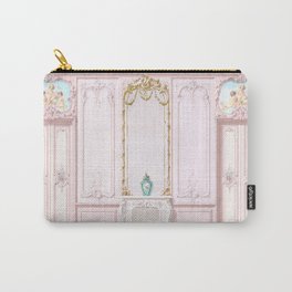 Pink Parisian Apartment Diorama Carry-All Pouch | Pinkroom, Rococo, Romantic, Architecture, Roombox, Frenchrococo, Paris, Parisdecor, Marieantoinette, Dollhousediorama 