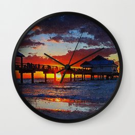 Pier 60, Clearwater Beach Wall Clock