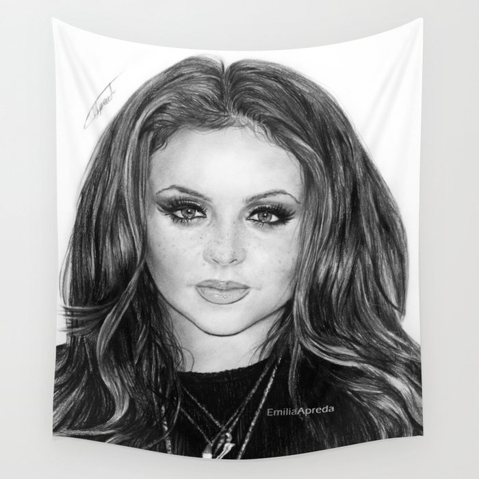 Jesy Nelson Drawing Wall Tapestry By Emiliaapreda Society6