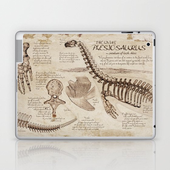 Loch Ness Monster The Living Plesiosaurus The Lost Notebook Account Laptop Ipad Skin By Taylormorgan Society6