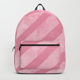 Soft Pink Paint Roller Diagonal Stripes Pattern Backpack