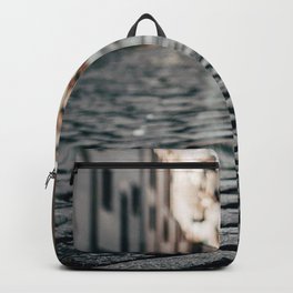 pavements street buildings city Backpack