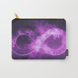 Infinity symbol or sign. Abstract night sky background Carry-All Pouch