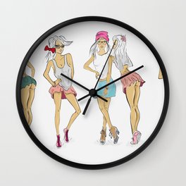 group of girls Wall Clock