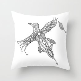 Nothing is just black or white Throw Pillow