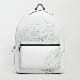 Queen Ann's Lace watercolor painting Backpack