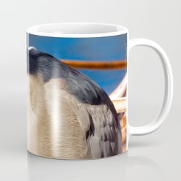 Happy Black Crowned Night Heron Coffee Mug