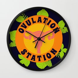 Ovulation Station Wall Clock