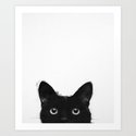 Sneaky Cat Art Print By Laura Graves Society6