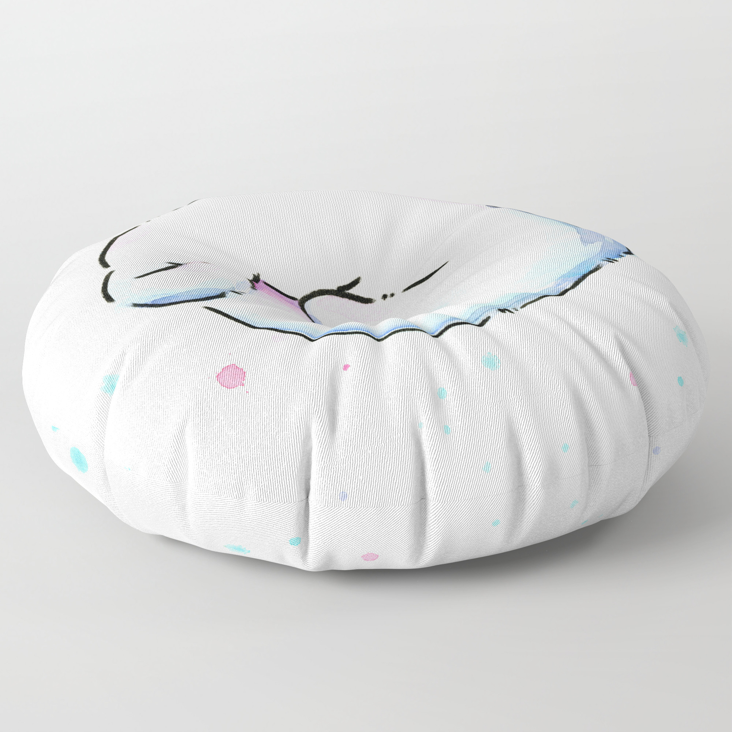 Shy Ghost Floor Pillow By Olechka Society6