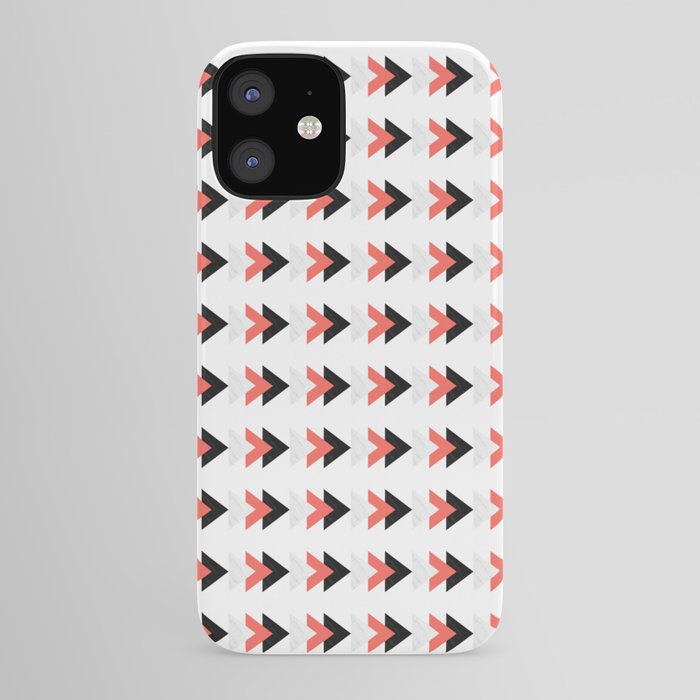 Forward marble coral arrows pattern iPhone Case