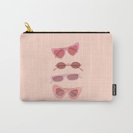 Pink sunglasses illustration Carry-All Pouch