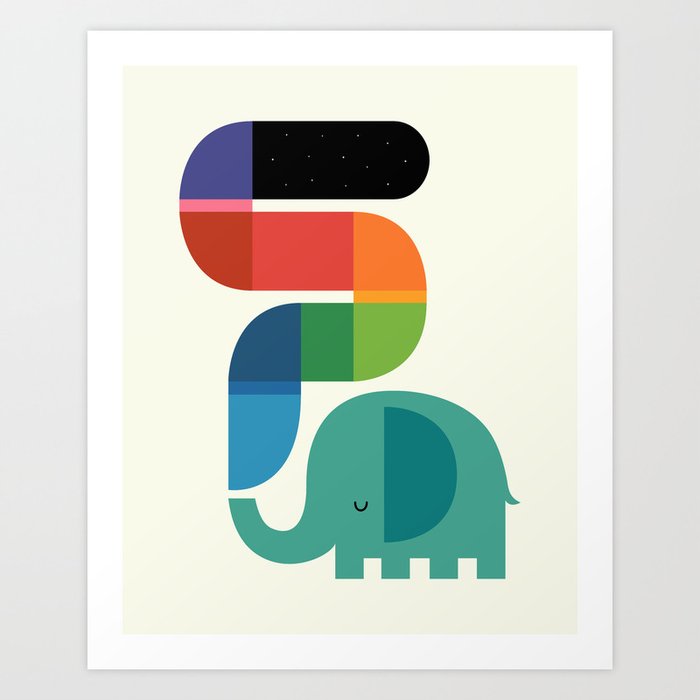 Discover the motif RAINBOW PAINTER by Andy Westface as a print at TOPPOSTER