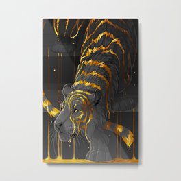 molten tiger Metal Print