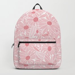 Pen & Ink Pink Daisies Backpack