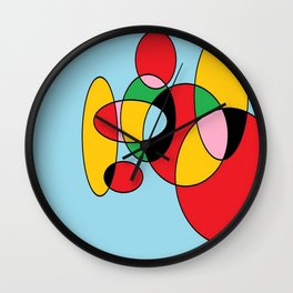 Circulos mult color Wall Clock