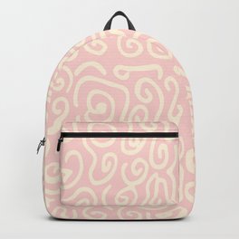 Abstract pastel pink ivory geometrical swirls pattern Backpack | Geometricpattern, Pink, Geometricalpattern, Swirlspattern, Ivoryswirls, Geometric, Pastelpink, Abstract, Painting, Pinkivoryswirls 