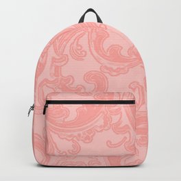 Retro Chic Swirl Peach Backpack