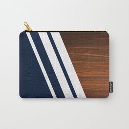 Wooden Navy Tasche | Stripes, Oak, Blue, Striped, Graphic Design, Retro, White, Marine, Digital, Navy 