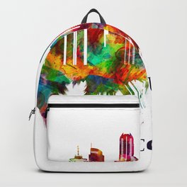Vancouver Canada Skyline Backpack | Wall, Vancouver, Landscape, Illustration, Urban, Design, Painting, Decor, Canada, Columbia 