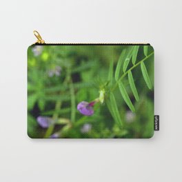 Purple flower on a Vine Carry-All Pouch