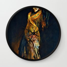 13,000px,600dpi-Leopold Schmutzler - The Flamenco Dancer - Digital Remastered Edition Wall Clock