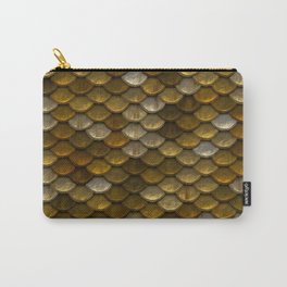 Gold Mermaid Scales Carry-All Pouch