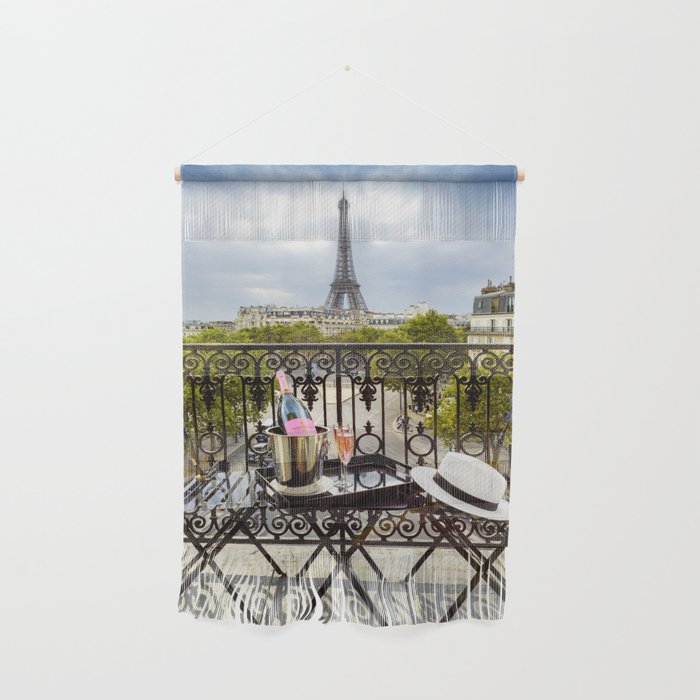 Eiffel Tower Paris Balcony View Wall Hanging by ...
