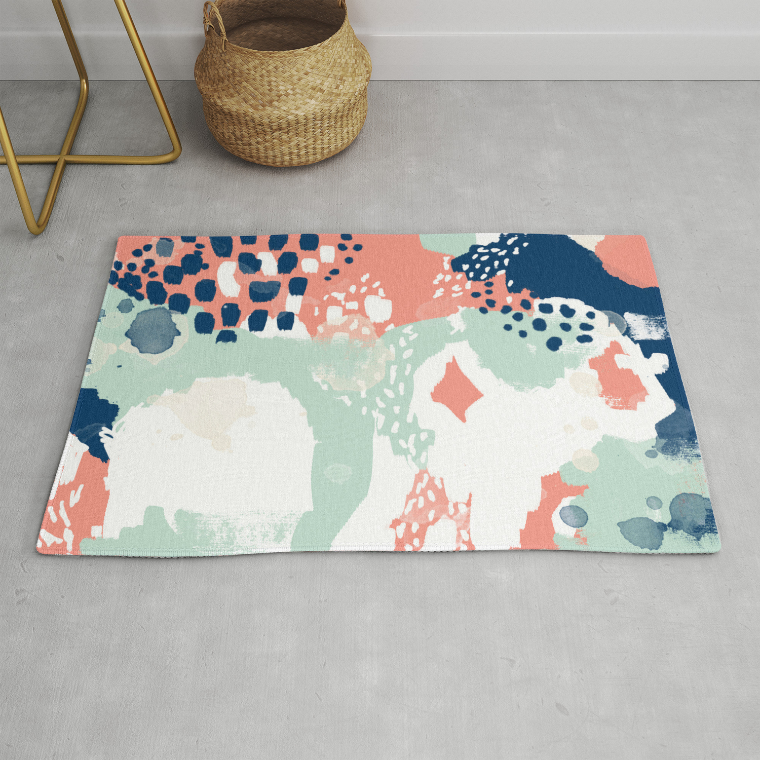 mint rug for nursery