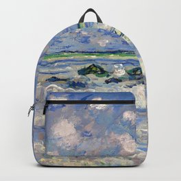 Claude Monet "La vague" Backpack | Water, Frenchart, Lavague, Impressionist, Masters, Arthistory, Wave, Vague, Painting, Monet 
