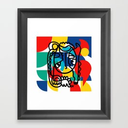 The Bauhaus Mondrian Graffiti Boy Art Framed Art Print