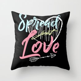 Spread Love Throw Pillow