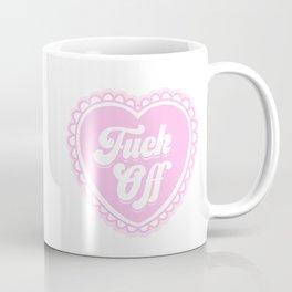 F*ck Off Pink Heart Coffee Mug